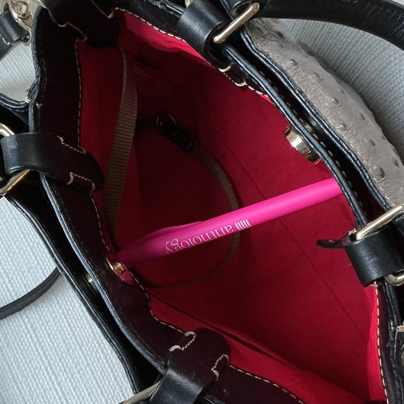 Dooney & Bourke Black and Gray Satchel - Picture 8 of 11